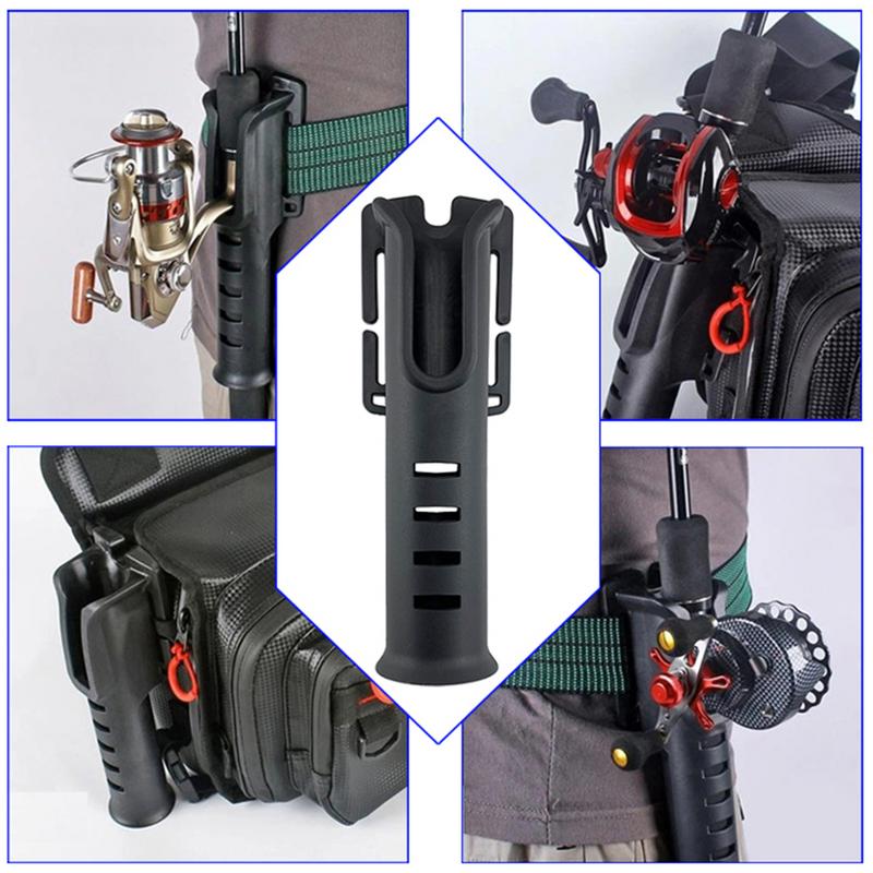 Fishing Rod Belt Holder Pole Inserter Support Fishing Rod Adjustable Multi-function Belt Fishing Rod Waist Belt For Fishing