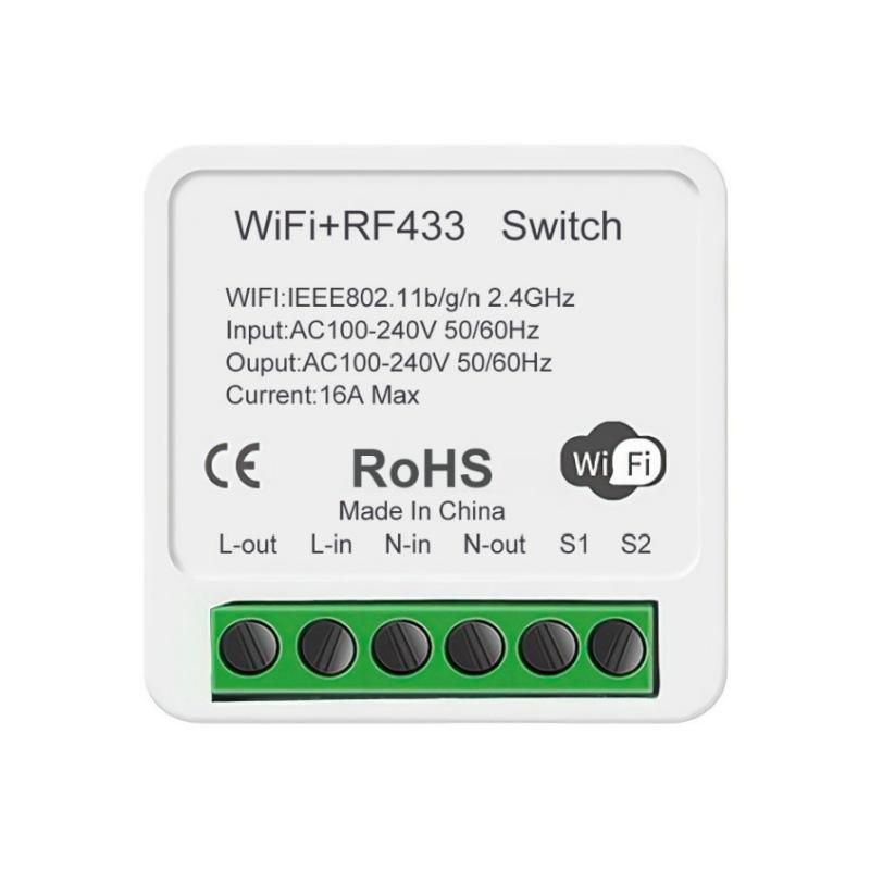 Graffiti Zigbee/WiFi Smart Multi-channel Switch: On-Off, Dry Contact, Curtain Control, Dimming, Metering Compatibility