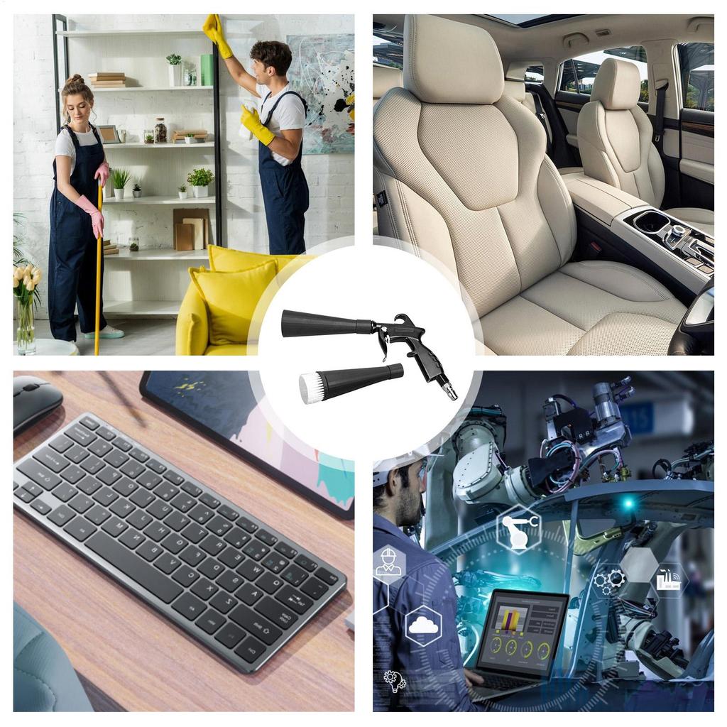 Air Blower Interior Cleaner Handheld Car Interior Air Blower With Nozzle For Detailing Tools For Vehicle Velvet Furniture