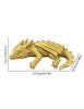 Resin dragon shaped reclining book dragon ornament Gothic style creative bookshelf home decoration