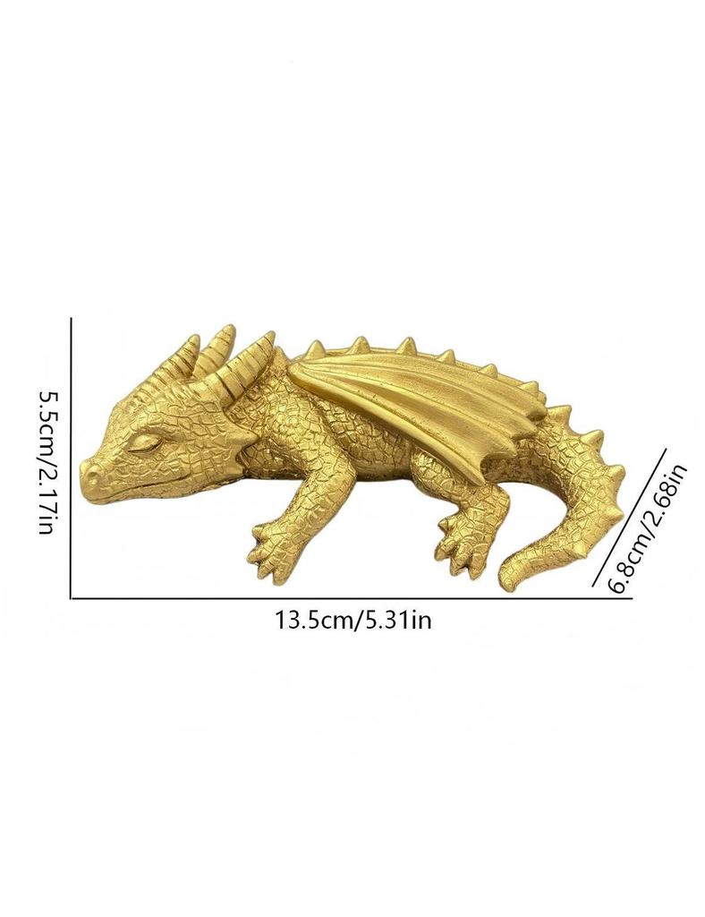 Resin dragon shaped reclining book dragon ornament Gothic style creative bookshelf home decoration