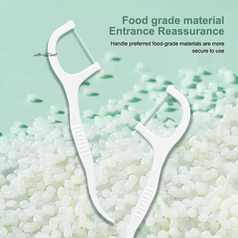 Portable Disposable Dental Floss Stick High Tensile Strand Plastic Toothpick 1/2/6/12 Box Options for Oral Care