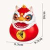 With Tassel/Bell Lion Dance Bell Decoration Plastics Car Rearview Mirror Pendant  Christmas Dolls