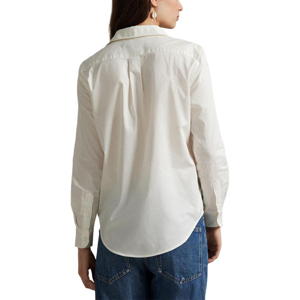 Polo Ralph Lauren Classic Cotton Solid Long Sleeve Shirt Women shirts 211A92177-001