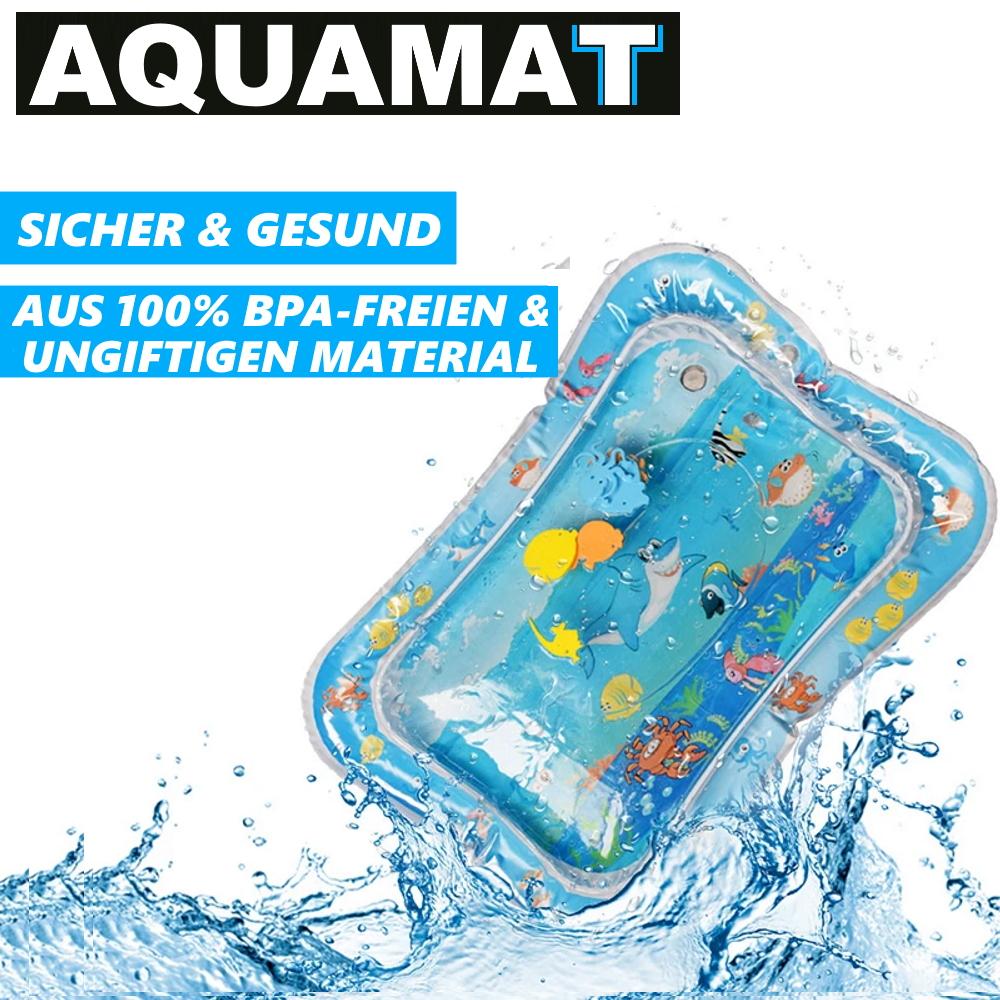 AQUAMAT Water Play Mat Inflatable Baby XXL Water Mat with Water Animals