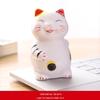 Ceramic Lucky Cat Ornament - Small/Medium Size for Home, Car, or Living Room Decoration - Cute Pet Gift