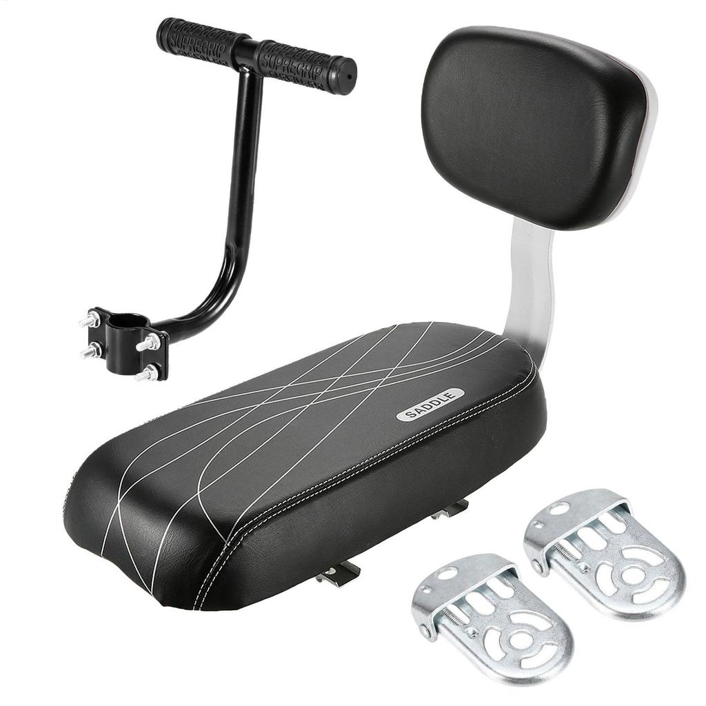 Child Bike Rear Seat Saddle With Armrest and Footrest Pedal Kid Bicycle back Seat Mat Including Backrest For Cycling Bike Part