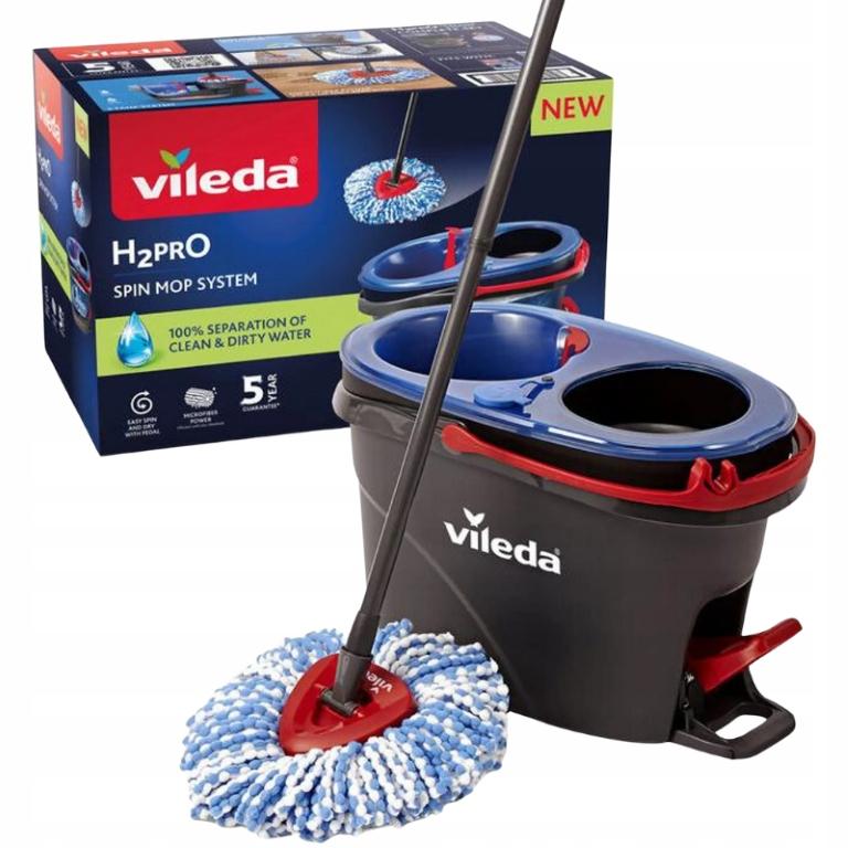 Set mociole rotante con secchio Vileda H2prO contenitore per acqua sporca e pulita