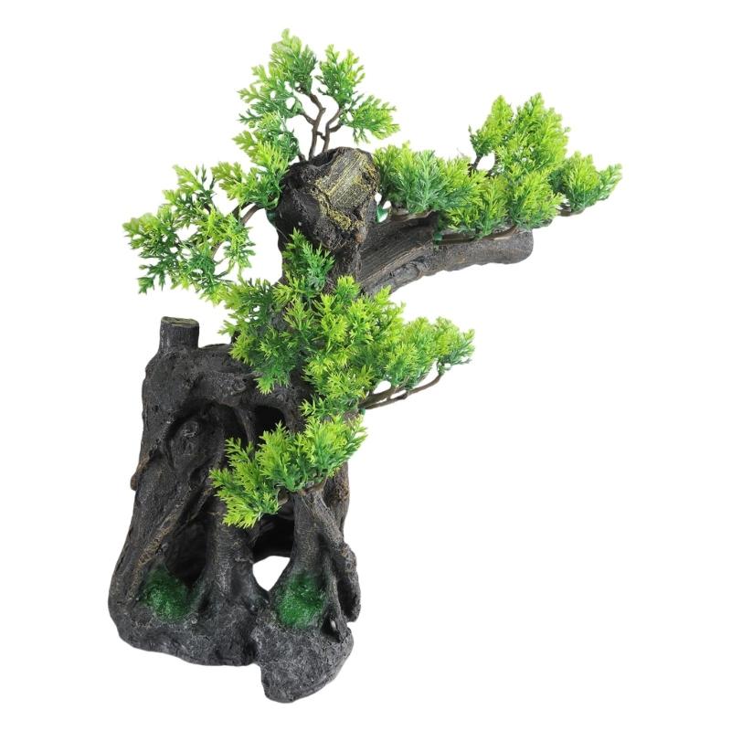 Landschaft Kiefernhaus Landschaft Aquarien Dekorationen für Aquarien Terrarium Garnelenhaus Antike Ornamente