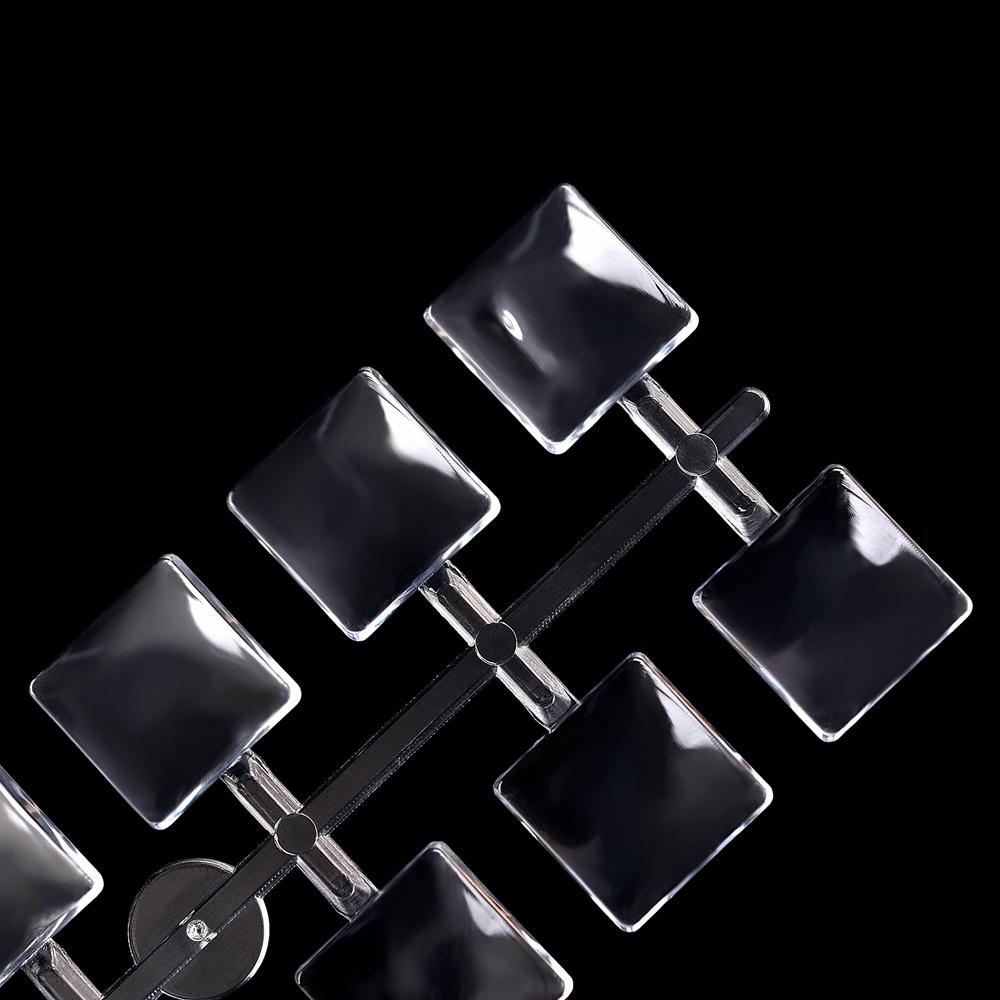 kads 24tips*2pcs Nail Art Display Board False Nail Tips Clear Acrylic Gel Polish Color Card Palette Nail Art Practice Tool