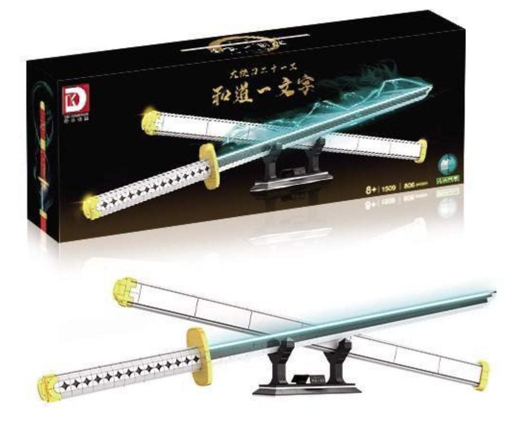 Samurai Sword Building Blocks Ninja Blade Katana Japanese Anime Butterfly Nichirin Knife Bricks Children Toys for Adult