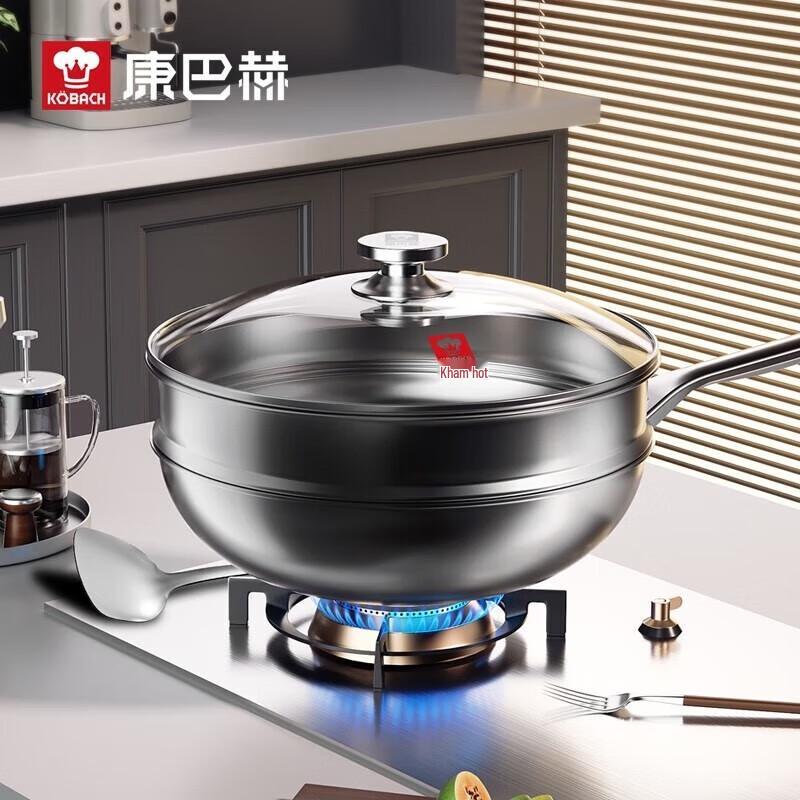 Kangbahe Andrew 304 SS Honeycomb Wok Set