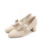 Randa 3-Way Square Toe Pumps PP34129 Cream Large