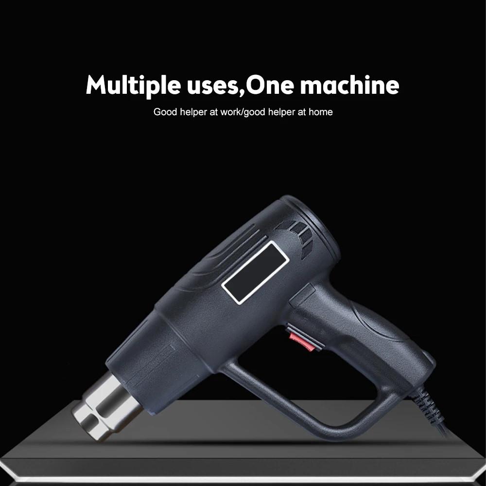 2000W High Power Heat Gun Professional Hot Air Gun Adjustable Temperature 60-600 ℃ DIY Heat Shrink Wrapping Tool