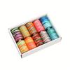 10-Color Polyester Household Sewing Machine Thread Rainbow Multicolored Small Spools 402 Hand Sewing Yarns for Home Sewing