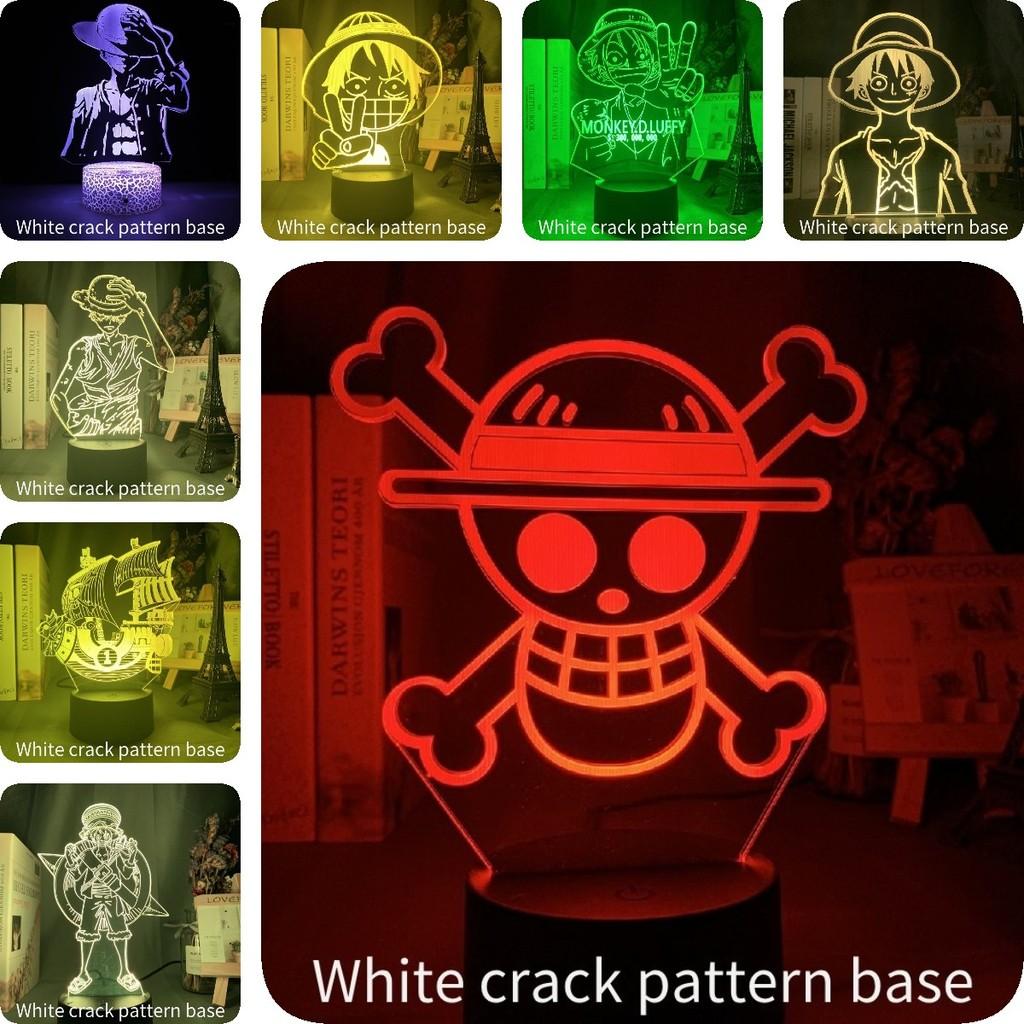 Piece One Luffy 3d Usb Night Light Remote Control Change Color 16 Lamp Colors