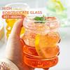 Transparent Glass Cup Exquisite Heat-resistant Tumbler Simple Creative Breakfast Cup Milk Coffee Mug Water Glasses Stripe Mug