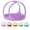 Griglia Drenante per Cottura a Vapore Uova, Maniglia per Cottura a Vapore, Pentola a Pressione, Accessori da Cucina, Sollevatore in Silicone per Teglie