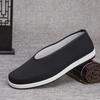 Men's Breathable Spring & Autumn Old Beijing Cloth Driving Shoes - Round Toe, Slip-On, for Middle-Aged & Elderly.