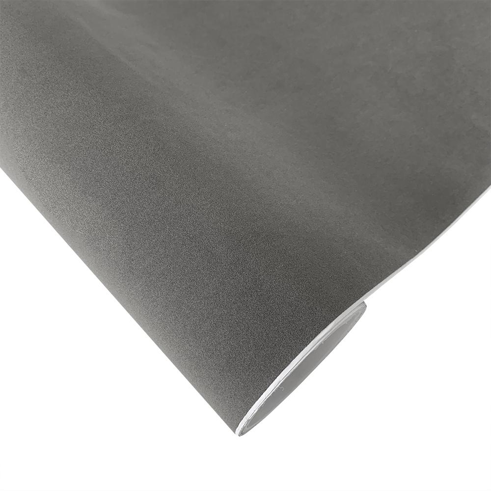 

15смx100см Бархатная ткань Замшевая ткань Виниловая пленка для оклейки автомобиля Наклейка Самоклеящиеся наклейки на автомобиль Наклейка для украшения кузова и салона автомобиля 15cmX135cm серый