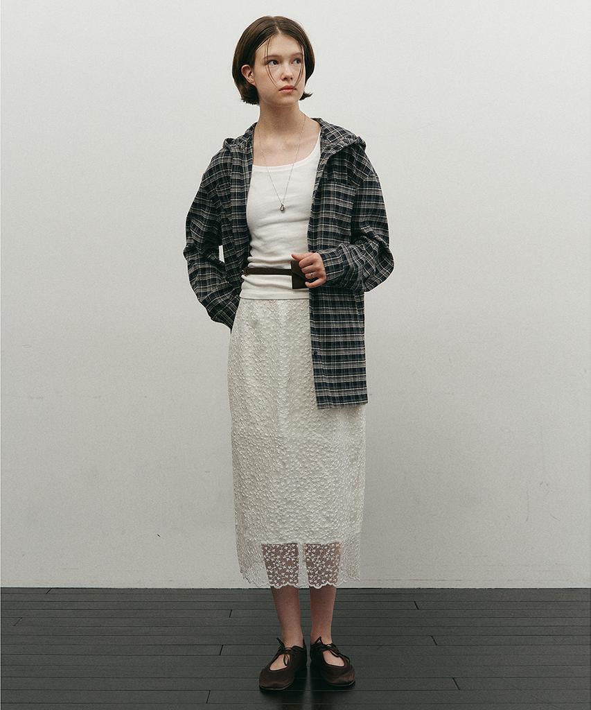 MAKE A TOAST Wide Check Hoodie Check Mbefto006Ck