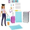 Set de păpuși cu accesorii Barbie Avion + Pilot