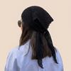 Solid Color Hair Scarf Hollow Out Lace Scarf Fashion Triangle Wrap  Women