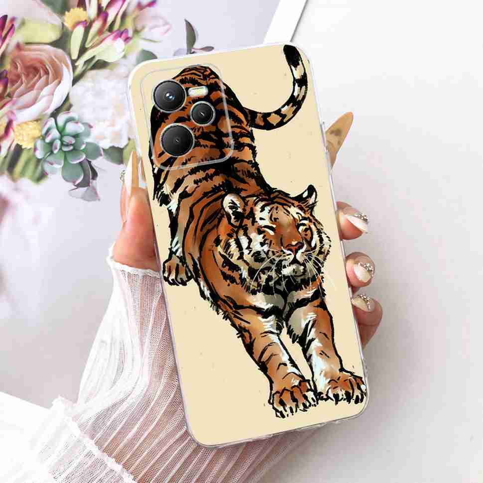 For Realme C 35 C35 Case 2022 Gold Dragon Cover Soft Silicone Fundas For Realme Narzo 50A Prime RealmeC35 Phone Case Bags