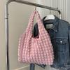 Fashionable Large Capacity Shoulder Tote Bag For Women Trendy Canvas Street Style