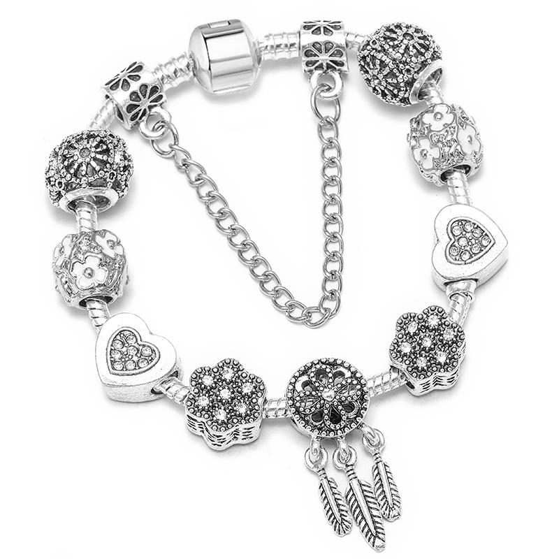 1/16cm 21cm Luxury Cutterfly Snake Chain Bracelet DIY Jewelry Gift For Women Men 41 Styles Trendy Fashion