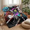 Horror Theme Blanket Soft Flannel Blanket Plush Throw Blanket Cozy Sofa Bed Blanket for Home Decor