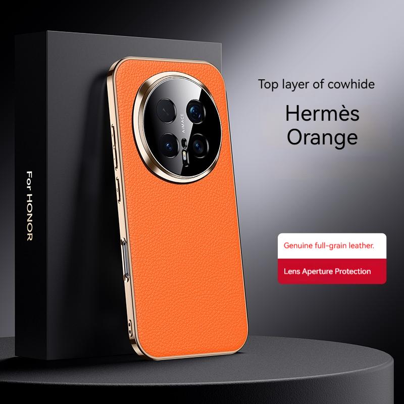 For Honor Magic 8 7 6 Pro Phone Case, Luxurious Leather Lychee Pattern Design, Fully Wrapped Lens, Anti Drop Protective Cover