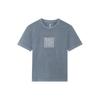 Li Ning T Shirts Unisex Gray Crew Neck Moderate Straight Fit AHSS144-1