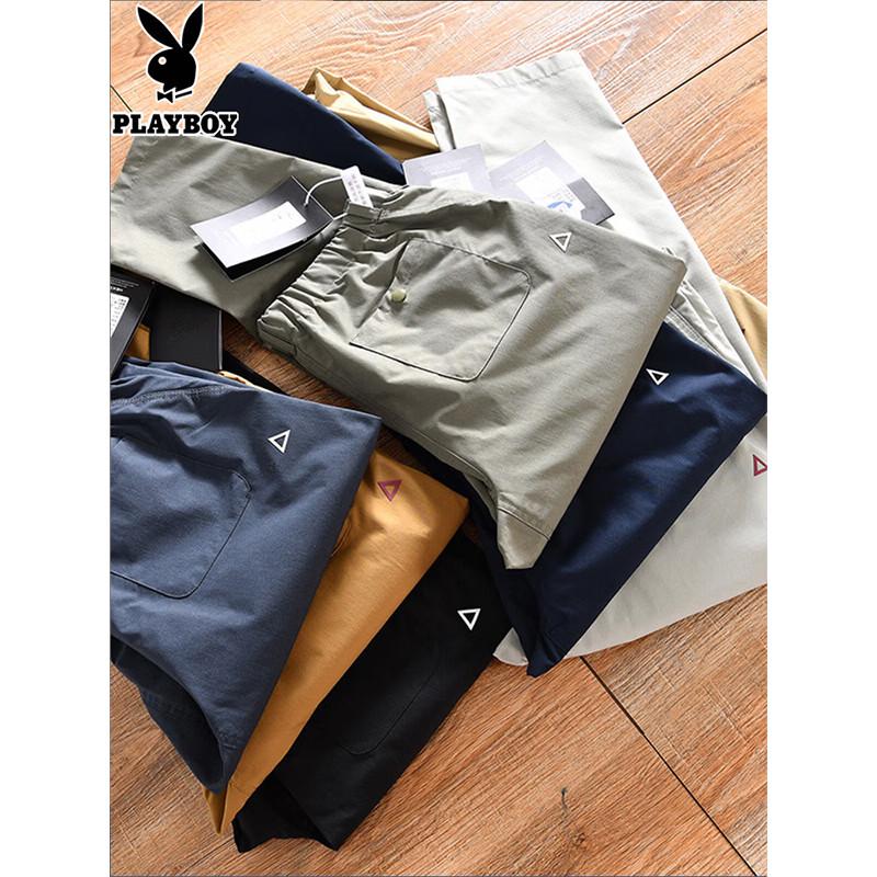 PLAYBOY Men s Summer Casual Straight-Leg Pants L