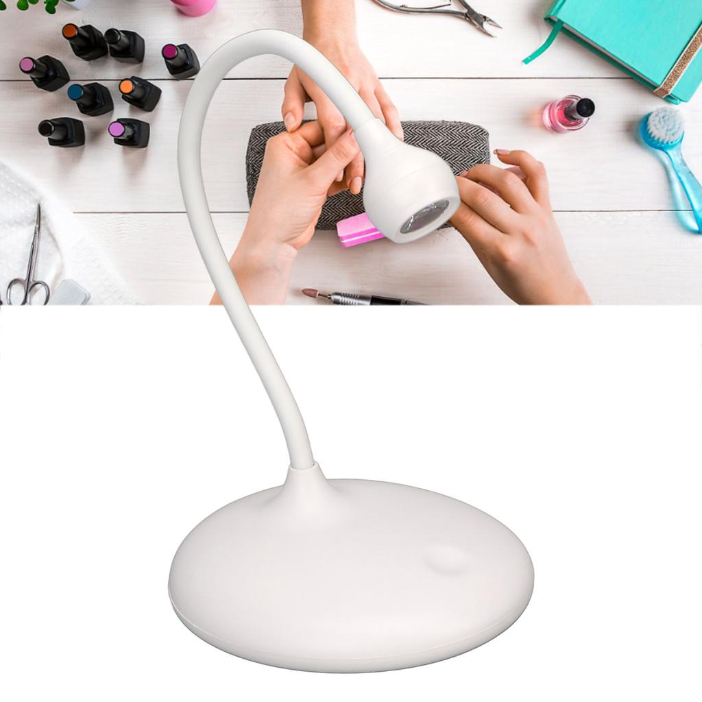 LED Curing Lamp with 360 Degree Rotatable Gooseneck Flexible 3 Level Brightness UV LED Nail Lamp