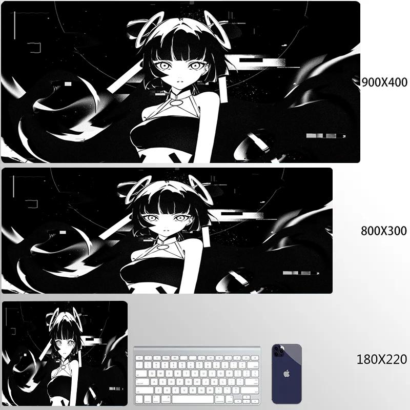 Anime Mauspade Yuki Aim Mauspade HD Druck Großes Gaming-Mauspad Spielzubehör Computertastatur Schreibtischmatte XL Gamer-Mauspad
