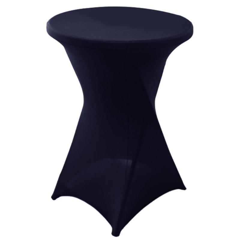 Cocktail Spandex Stretch Elastics Table Cover Square Corner Tablecloth Top Bars Table Cloth for Wedding Banquets