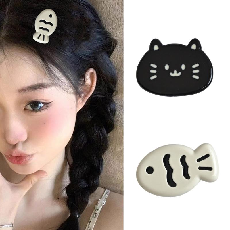 Delicate Fish Hairpins Resin Hairpin Cartoon Hair Clip Ornament Hairpieces Headwear For Everyday Wear Parties Or Cosplay