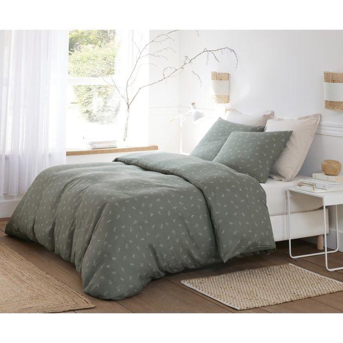 Housse De Couette + Taies Gaze De Coton 220 X 240 Cm Celestine