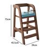 Solid Wood Children Dining Chair Modern Baby Eating Armchair Home Interior High Stool Comfortable Dining Chair Nordic  Furniture