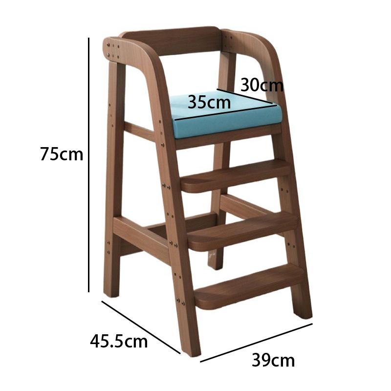 Solid Wood Children Dining Chair Modern Baby Eating Armchair Home Interior High Stool Comfortable Dining Chair Nordic Furniture