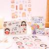 6 Sheets Kawaii Cartoon Animal Stickers pack Creativity Adhesive Diy Decorative Diary Scrapbooking Junk Journal Supplies