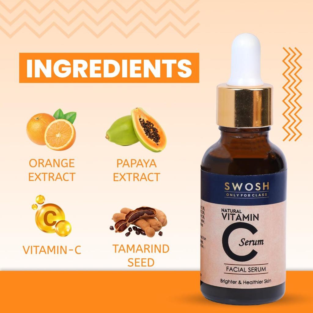 Gesichtsserum mit Vitamin C (30 ml), Vitamin C Serum Für Das Gesicht, Swosh