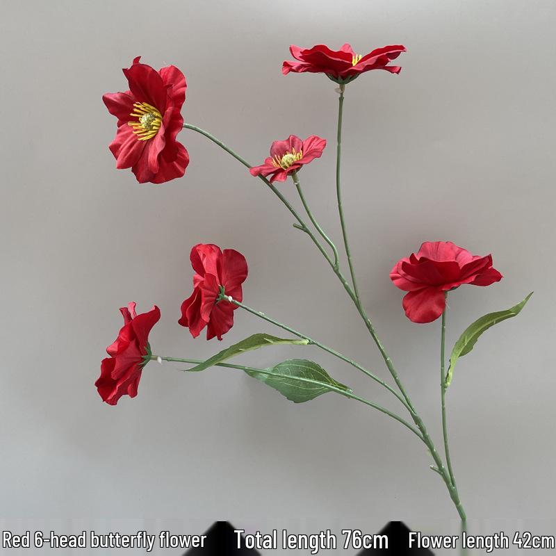 Shunran Dark Red Wine Artificial Wedding Flowers for Chinese Engagement Décor & Aisle Hanging Displays