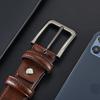 Men's Genuine Leather Belt Pin Buckle Leather Belt Men's Retro Casual Versatile Jeans Belt