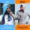 Headband with hood, cooling towel, sun protection shawl, ice-cool towel, outdoor fitness sweat-absorbing quick-dry cooling towel