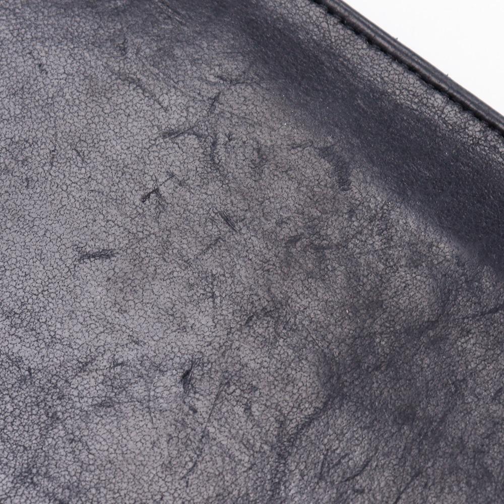 Chanel COCO Mark Purse Vintage Black Lambskin Women Used