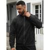 Men S Suede Jacket Long Sleeve Stand Collar Casual Outerwear