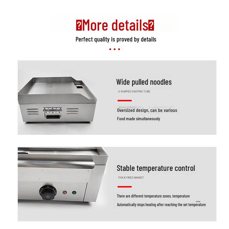 Electric Pancake & Crepe Maker with Grill Function