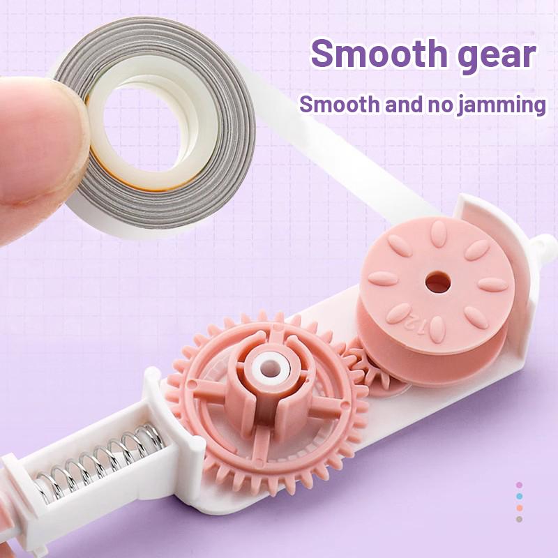 6M5MM Press Type Correction Tape with Replaceable Refills Morandi Color Series for Students School Office Stationery Supplies